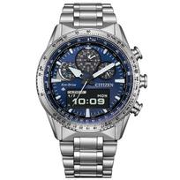 CITIZEN Promaster SKY JV2000-51L Eco-Drive Pilotinis laikrodis Mėlynas ciferblatas Analoginis-skaitmeninis 200M