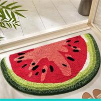 Cute Bathroom Absorbent Floor Mat Toilet Household Entrance Fruit Pattern Foot Mat Toilet Entrance Floor Mat 40 * 60cm