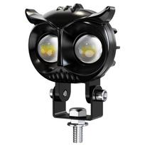 1Pc/2Pcs Universal Owl Mini LED Motorcycle Headlight Yellow White Hi/Lo Spot Light Driving Fog light Auxiliary Spotlight for Moto Scooter Lamp 1Pc