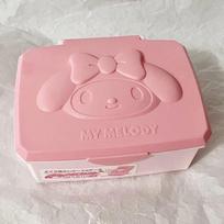 Anime Sanrio My Melody Doll Mini Flip Storage Box Cute Cartoon Portable Multi-purpose Jewelry Makeup Dustproof Storage Box Gifts