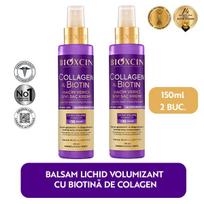 Bioxcin Kolageno Biotino Plaukų Apimties Didinimo Serumas 2x150ml Smulkiems Ploniems Plaukams, Nereikalaujantis Skalavimo, Stiprina Šaknis, Prideda Apimties