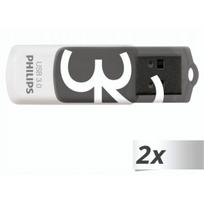 Philips 32GB USB 2.0 Vivid Edition Sunrise Grey FM32FD00D/ 00 2pcs
