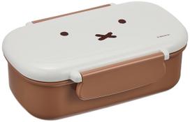 Kutsuwa Miffy Face Lunch Bento Made in Japan Women's Series, Airtight, Two-Point Fastening, Single-Tier Box,