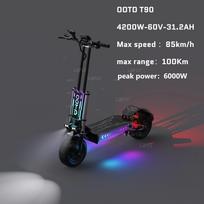 APEFOX T90 Suaugusiųjų Elektrinis Motoroleris 2*2100W Dvigubas Variklis Sulankstomas E-Motoroleris 60V 31.2AH 13 Colių Visureigio Padanga Visureigis Elektrinis Motoroleris T90