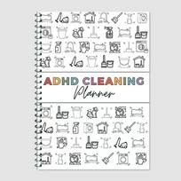 ADHD Cleaning Planner- A4 Size Daily Schedule & focus Checklist Notebook for Home Office & Dorm Use Durable Stationery Essential - Planner Book įvairiaspalvis