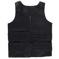 Adjustable Men Waist Trainer Slimming Sweat Vest Shapewear Undershirt Men Body Shaper  Sports M juoda