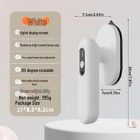 Nešiojamas belaidis rankinis sulankstomas drabužių garintuvas ir lygintuvas kelionėms Wireless Charging Portable Iron balta