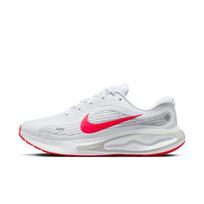 Nike Journey Run Balti Ryškiai Raudoni Vilko Pilki Vyriški Sportbačiai Grynasis Platina FN0228-106 44.5