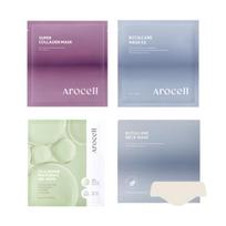 [AROCELL] Kaukės 4 tipai / Super Kolagenas, Botul Priežiūra, Cica Repair Panthenolis, Kaklo kaukė Botul Care EX 4pcs