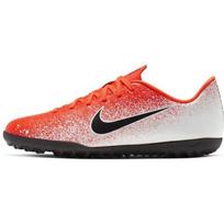 Nike Mercurial Vapor 12 Club Turf Soccer Shoes Men Soccer Shoes White Orange AH7386-801 42.5