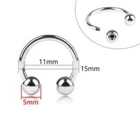 2/5/10 vnt. Meetee 15-60 mm U formos metaliniai žiedai Sagtis Dvigalvio sraigto kilpa Sagtelė maudymosi kostiumams Bikini Dekoracija Skrybėlių kabliukas Aksesuaras 2Pcs