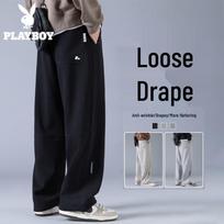 PLAYBOY Men's Relaxed Straight Leg Casual Pants L