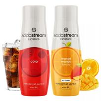 SODASTREAM Koncentratų rinkinys prisotintuvui 2x KOLA sirupas + APELSINŲ MANGO