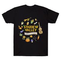Symphony of Seasons Tour T-Shirt Stardew Valley T Shirt Gamer Lover Cotton Short Sleeve Tshirt Women Men Cotton Clothing S