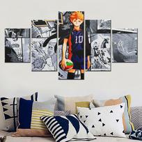 Drobės tapyba 5 dalys Namų dekoras Sieninė tapyba Walker Ceker Haikyu Plakatas Sieniniai paveikslai Vaikų kambario dekoravimui Moduliniai tapetai 20x35 20x45 20x55cm