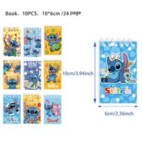 Disney Stitch Notebook Spiral Book Coil Diary Sketchbook Timetable Planner Notepad School Supplies Stitch Stationery 10pcs