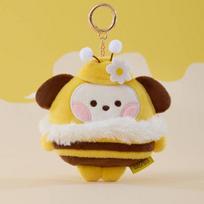 BT21 HONEY BEE Edition minini Measuring Tape Plush Key Ring CHIMMY