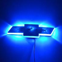 3D LED Automobilio Stiliaus Galinis Emblemos Logotipo Ženklelio Lipdukas Lempa Chevrolet Cruze mėlyna