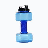 Dumbbell Shape Sports Kettle Creative Drink Bottle Leak-proof Water Bottle  Sports Black-2600ML