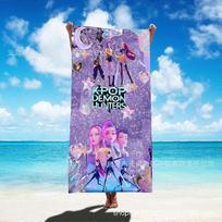 K-POP Demon Slayer Girl Group Polyester Microfiber Water-Absorbent and Quick-Drying Beach Towel 75*150cm