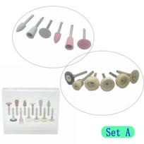 12pcs/Box Dental Composite Polishing Finishing Kit Polisher Silicone RA 2.35mm for Low Speed Hanpiece