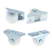 4 vnt. 25 mm stalčiaus ratas plastikinis kryptinis ratukas, mažas skriemulys