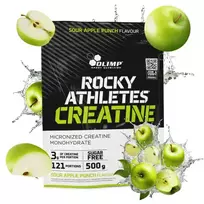 Olimp Rocky Athletes Creatine 500 g. (Kreatino monohidratas milteliais) - Sour Apple Punch skonis
