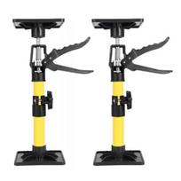 2Pcs Cabinet Jacks Hand Support Rod Telescopic Steel Pole Adjustable Quick Support Rod DIY Installation Helper Short 2pcs geltona