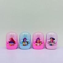 4PCS Kpop Demon Hunters Pencil Sharpeners with Lid Dual Holes Compact Colored Manual Pencil Sharpener for Students School