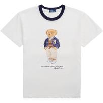 Polo Ralph Lauren Letter Print Pattern Round Neck Short Sleeve T-Shirt Women T-Shirt White 211941205-001 S