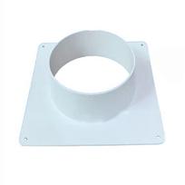 Oro angos ortakio jungties flanšas Tiesus ventiliacijos vamzdis Plastikiniai ortakio įrankiai Oro angos ortakiams Lengvas montavimas 100mm