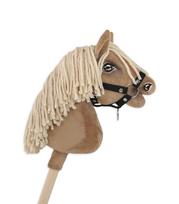 Hobby Horse A4 žirgo kamanos, mažos, užsegamos, juodos