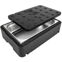 Termobox termosinė dėžė šiluminis konteineris su dangčiu maistui vaistams 600x400x166mm 23L GN11 Arpack