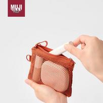 MUJI perdirbto poliesterio dvigubo užtrauktuko kelioninis dėklas