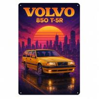 Volvo 850 T5R Vintažinis metalinis skardinis ženklas Garažo sienos dekoras Retro automobilių menas 20x30 įvairiaspalvis