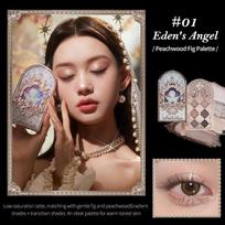 Flower Knows Little Angel Collection Nine-Color Eyeshadow Palette baltos dūmų spalvos