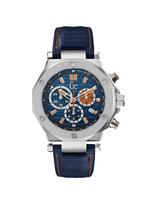 Guess Collection Chronograph kvarcinis laikrodis su mėlynu odiniu dirželiu X72029G7S Nerūdijančio plieno Šveicariškas mėlynas Vyriškas GC-3 Pagamintas, mėlyna