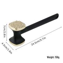 Aluminum Alloy Double-Sided Meat Tenderizer Hammer Stainless Steel Tool