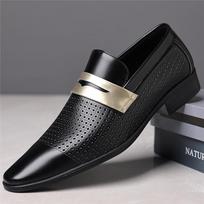 Summer New Designer Breathable White Brown Patent Leather Shoes For Men Casual Penny Loafter Business Formal Dress Footwear 38