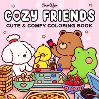 For Adults And Teens Halloween Coloring Book COZY FRIENDS Coloring Book Featuring Adorable Creepy Creatures for Halloween Gifts