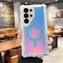 Gradient Magnetic Space Case for Samsung S25/S24/S23/S22 Ultra - Four-Corner Anti-Drop Protection A55 5G