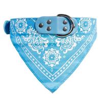 Adorable Dog Cat Bandana Scarf Collar Pet Puppy Leads Adjustable Tie Scarf Neckerchief Bandana Dog Collar designed for Small Dogs Pet Product S dangaus mėlyna spalva