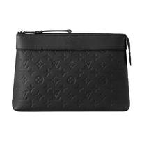 Louis Vuitton Pochette Voyage Souple Juoda Monogramos Šešėlio Veršio Oda Vyriški Dėklai M82545 Basic Set (Bag+Dust Bag)