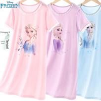 Disney mergaitės modalinis vasaros naktinis chalatas 140cm