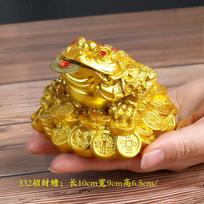 Lucky Feng Shui Toad Chinese Golden Frog Toad Nice Coin Tabletop Ornament Lucky Gift Idea Car Ornament Durable Durable