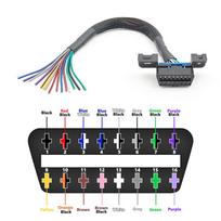 Jungtis Moteriška Atidarymas Automobilio Diagnostikos Kabelis Obd2 16 kontaktų į Atidarymo Pratęsimas Moteriška Sąsaja 30 cm Spalvoti Laidai onesize
