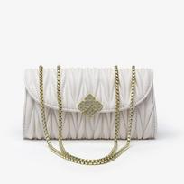 Nišinio dizaino plisuotas krepšys su sagtimi Moteriškas krepšys po pažastimis Temperamento pečių krepšys Crossbody Bag One Size juoda