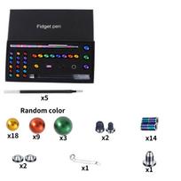 Aukščiausios kokybės magnetinis rašiklis streso malšinimui Unikalus metalinis korpusas Idealiai tinka kasdieniam naudojimui Colourful black