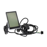 Universalus elektrinio dviračio LCD ekrano ekranas 5 kontaktų Elektrinio dviračio spidometro ekrano valdymo panelė Lengva montuoti 1
