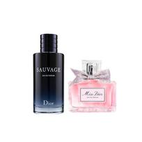 Dior Sauvage Eau de Parfum ir Miss Dior Eau de Parfum kvepalų rinkinys Wasteland Men's 60ml+Miss Dior Women's 30ml